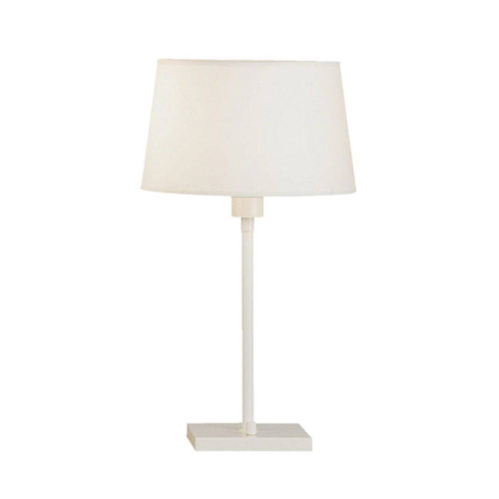 Robert Abbey 1802 Real Simple Table Lamp with Stardust White Powder Coat Finish Over Steel