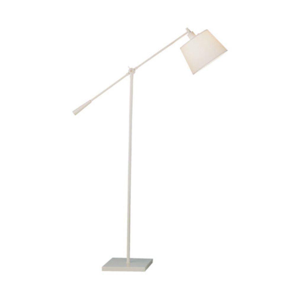 Robert Abbey 1804 Real Simple Floor Lamp with Stardust White Powder Coat Finish Over Steel