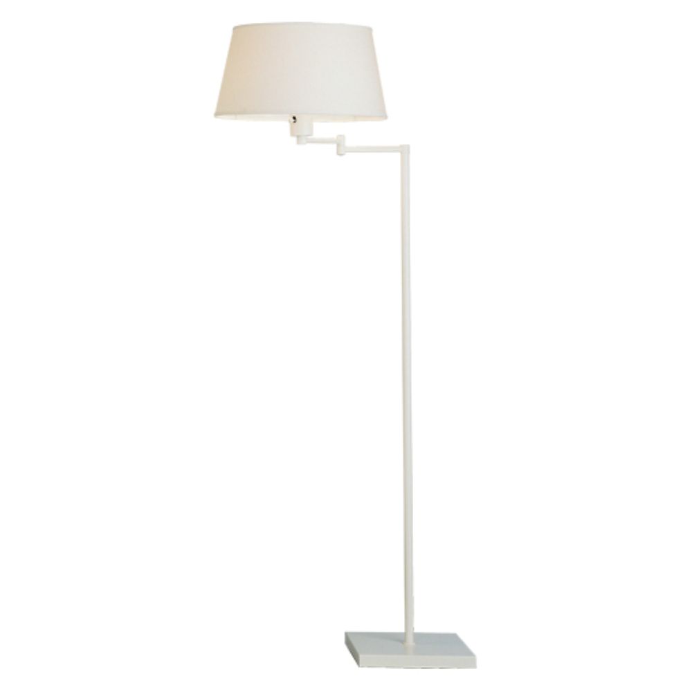 Robert Abbey 1805 Real Simple Floor Lamp with Stardust White Powder Coat Finish Over Steel