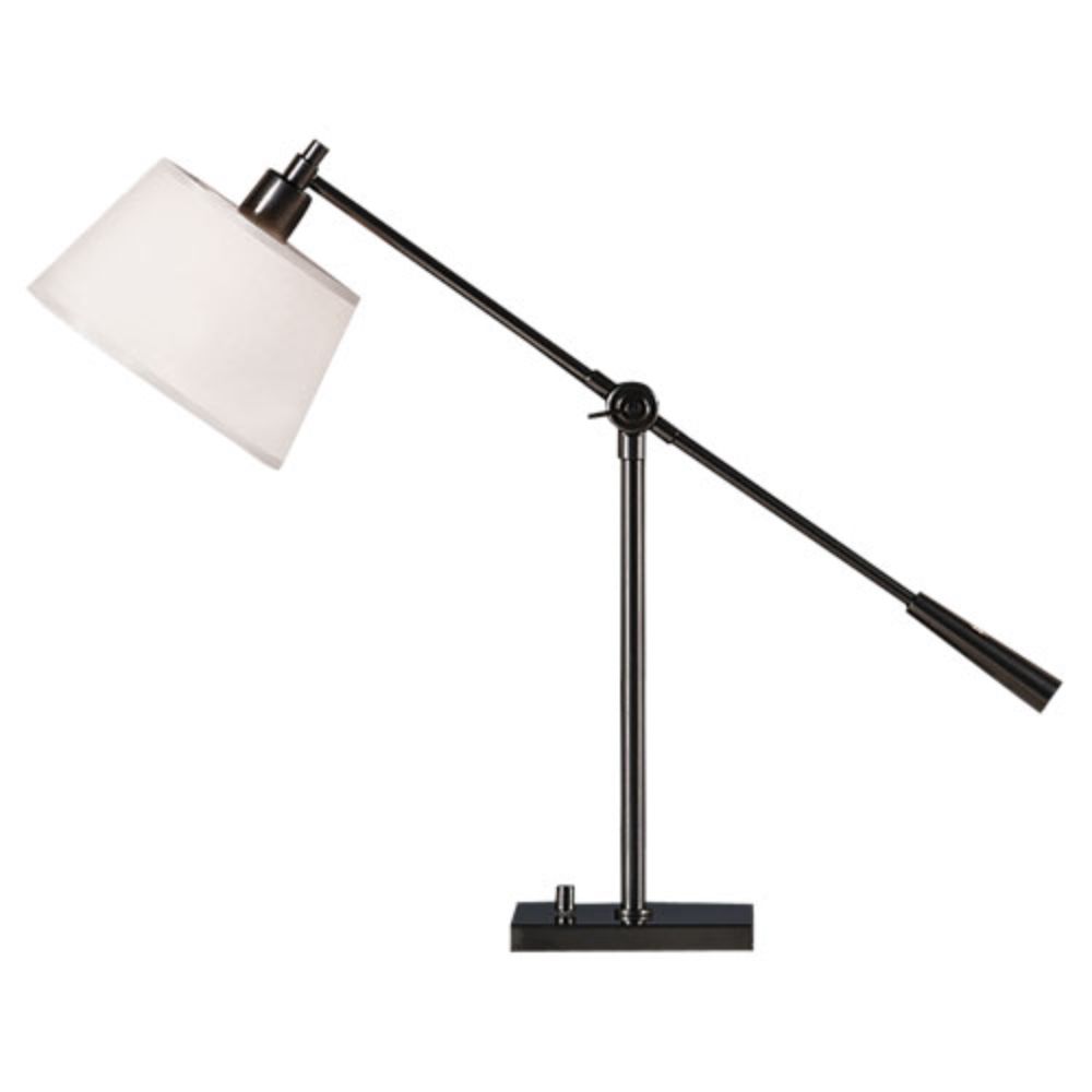 Robert Abbey 1823 Real Simple Table Lamp with Gunmetal Powder Coat Finish Over Steel