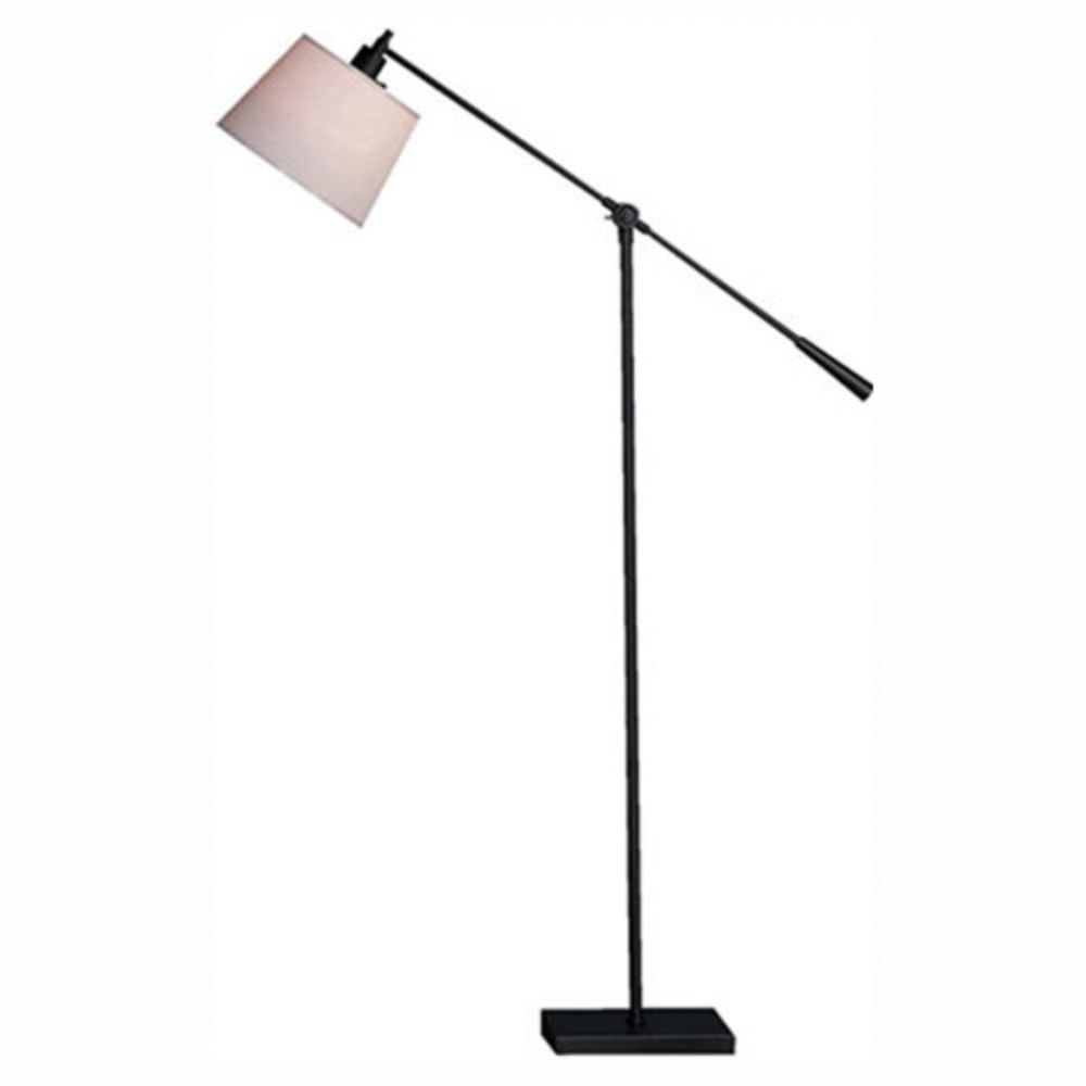 Robert Abbey 1834 Real Simple Floor Lamp with Matte Black Powder Coat Finish Over Steel