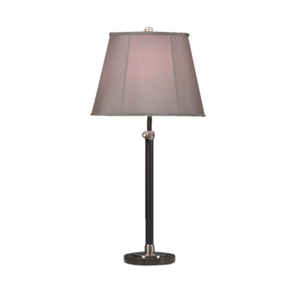 Robert Abbey 1841 Bruno Table Lamp with Lead Bronze Finish With Ebonized Nickel Accents