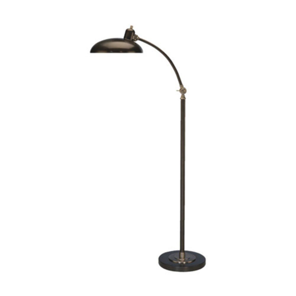 Robert Abbey 1847 Bruno Floor Lamp with Lead Bronze Finish With Ebonized Nickel Accents