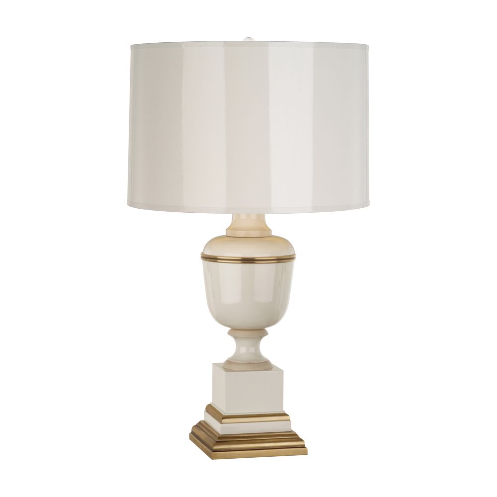 Robert Abbey 2604 Annika Accent Lamp with Ivory Lacquered Paint With Natural Brass And Ivory Crackle Accents