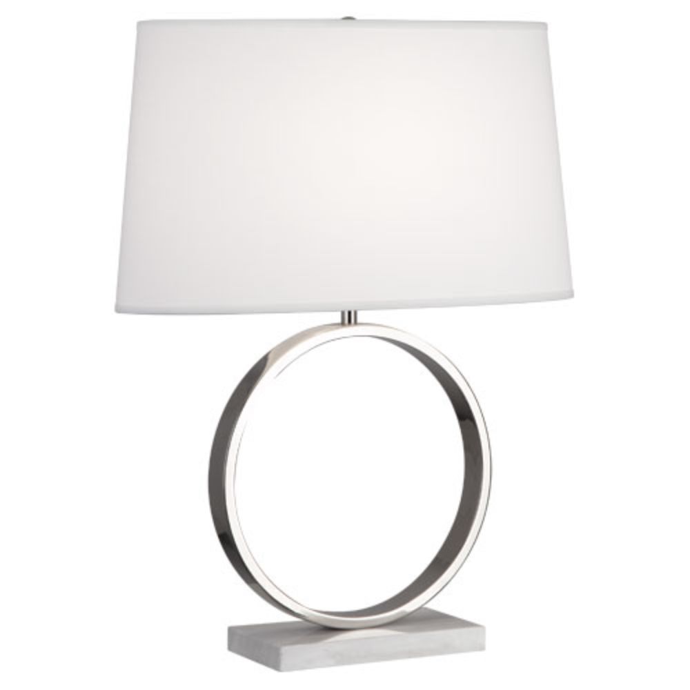 Robert Abbey 2791 Logan Table Lamp with Polished Nickel Finish