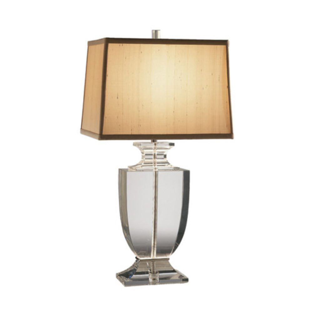 Robert Abbey 3324 Artemis Table Lamp with Clear Lead Crystal With Silver Plate Accents