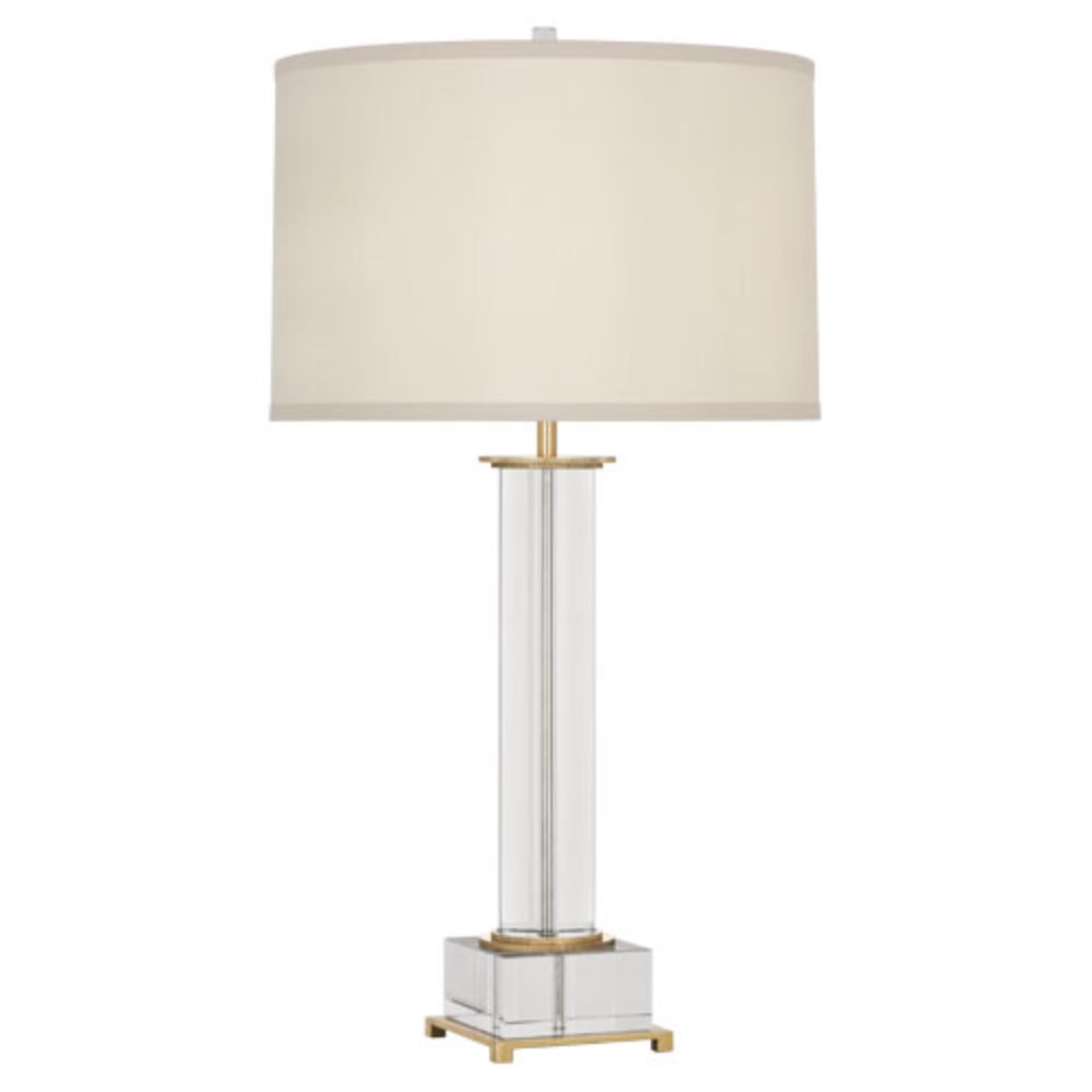 Robert Abbey 359 Williamsburg Finnie Table Lamp with Modern Brass Finish With Clear Lead Crystal