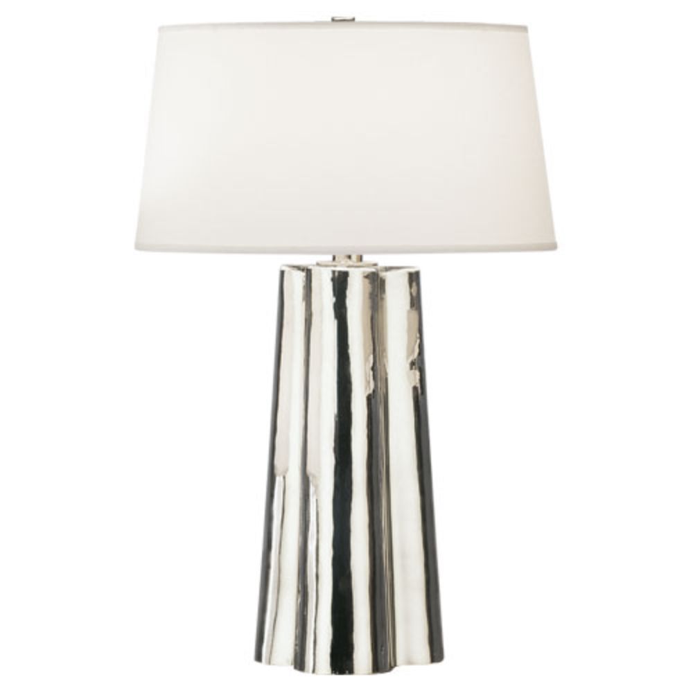 Robert Abbey 435 Wavy Table Lamp with Silver Mercury Glass With Polished Nickel Accents