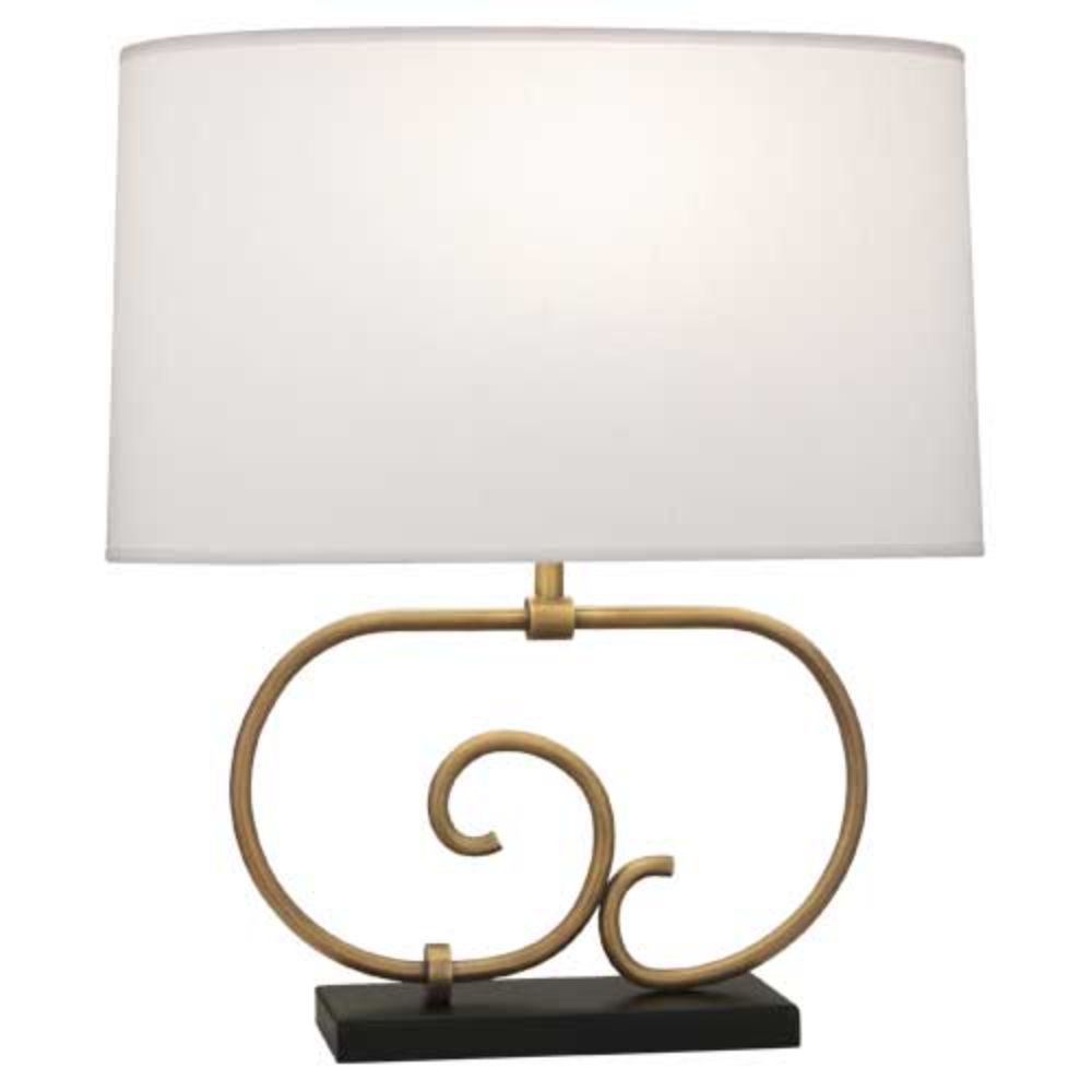 Robert Abbey 586 Chloe Table Lamp with Warm Brass Finish W/ Matte Black Accents