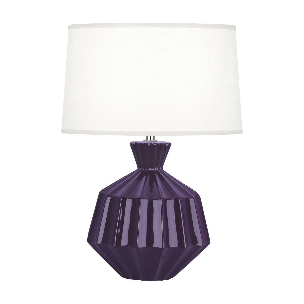 Robert Abbey AM989 Amethyst Orion Accent Lamp with Amethyst Glazed Ceramic