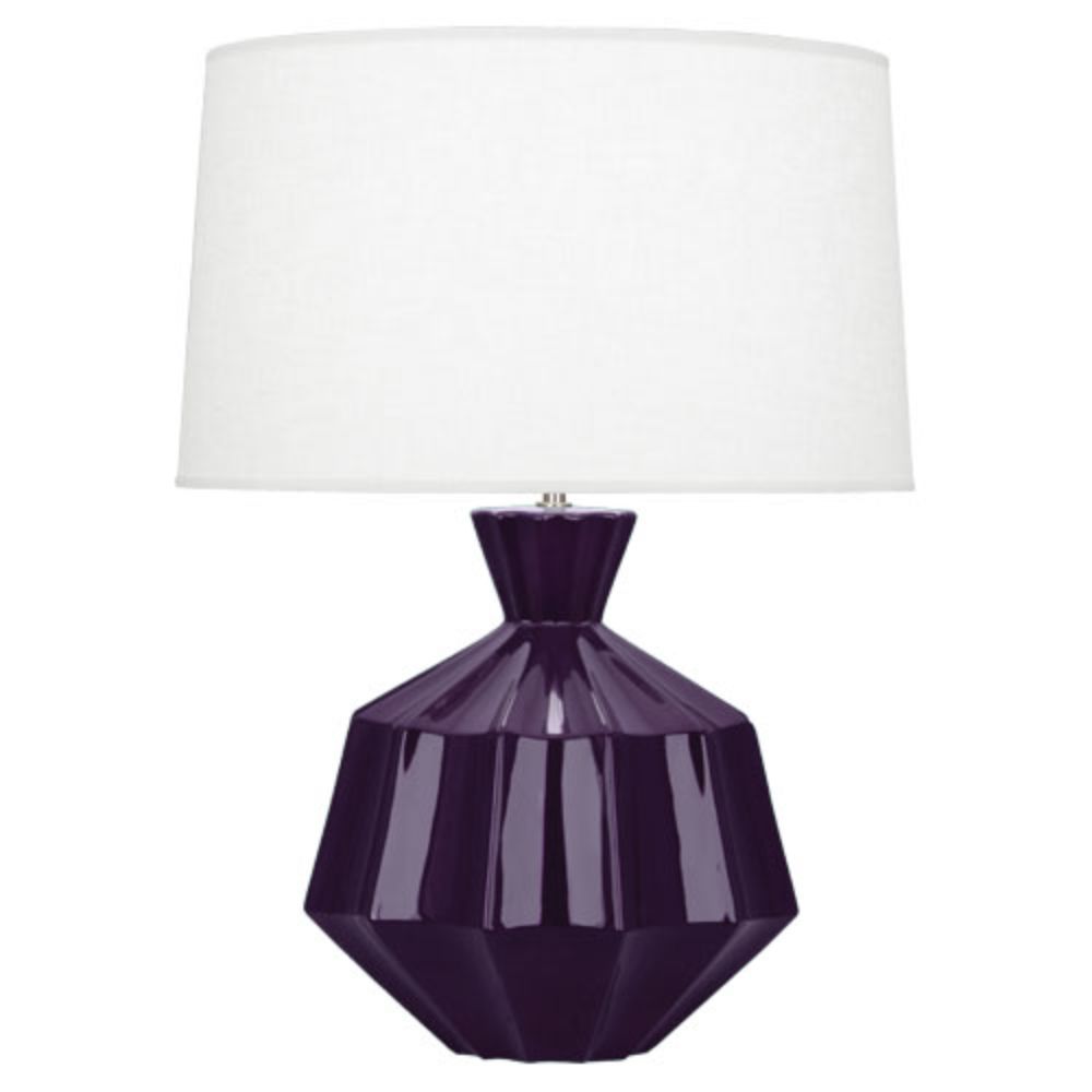 Robert Abbey AM999 Amethyst Orion Table Lamp with Amethyst Glazed Ceramic