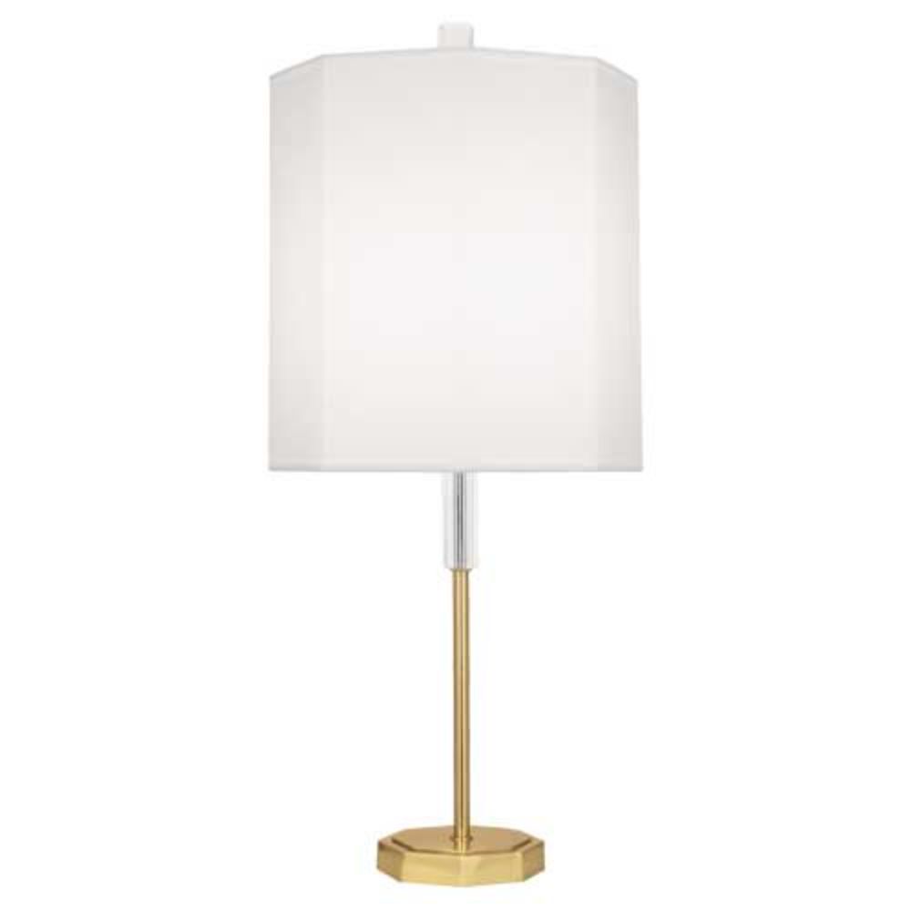 Robert Abbey AW04 Kate Table Lamp with Modern Brass Finish W/ Clear Crystal Accents