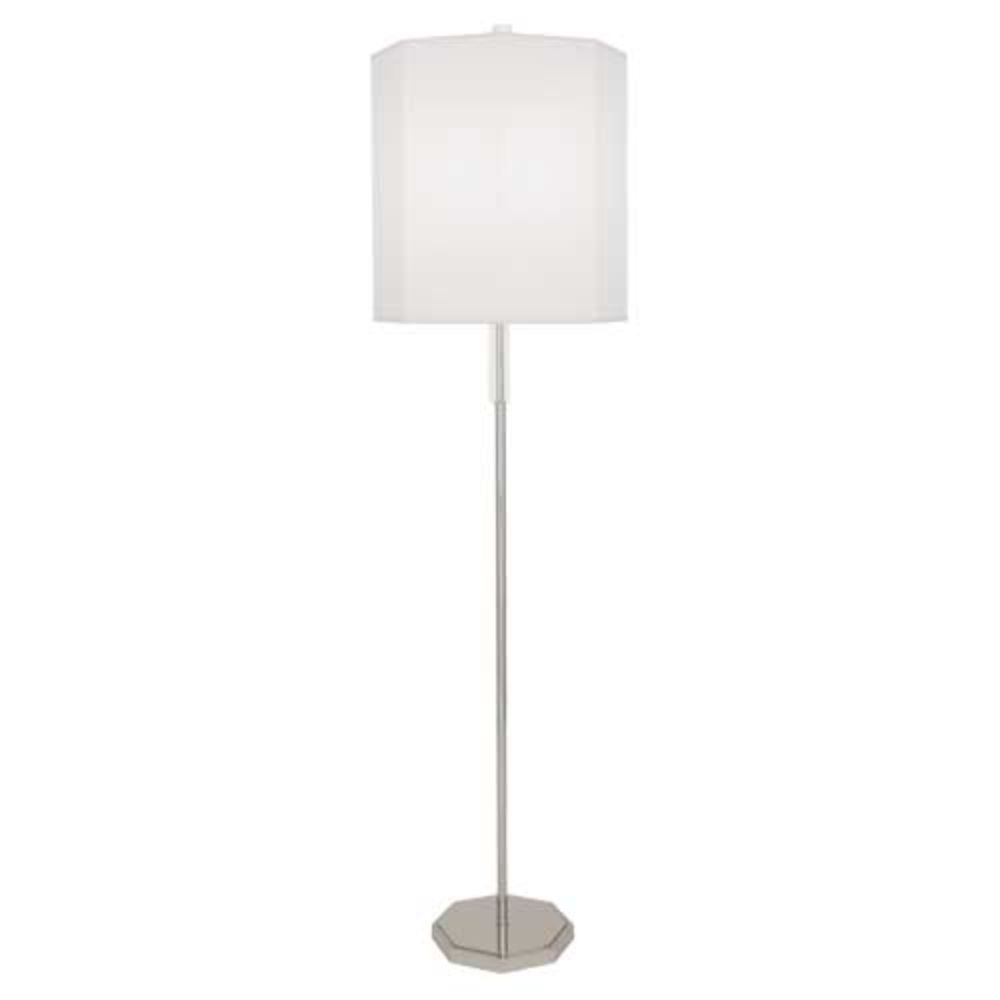 Robert Abbey AW07 Kate Floor Lamp with Polished Nickel Finish W/ Clear Crystal Accents