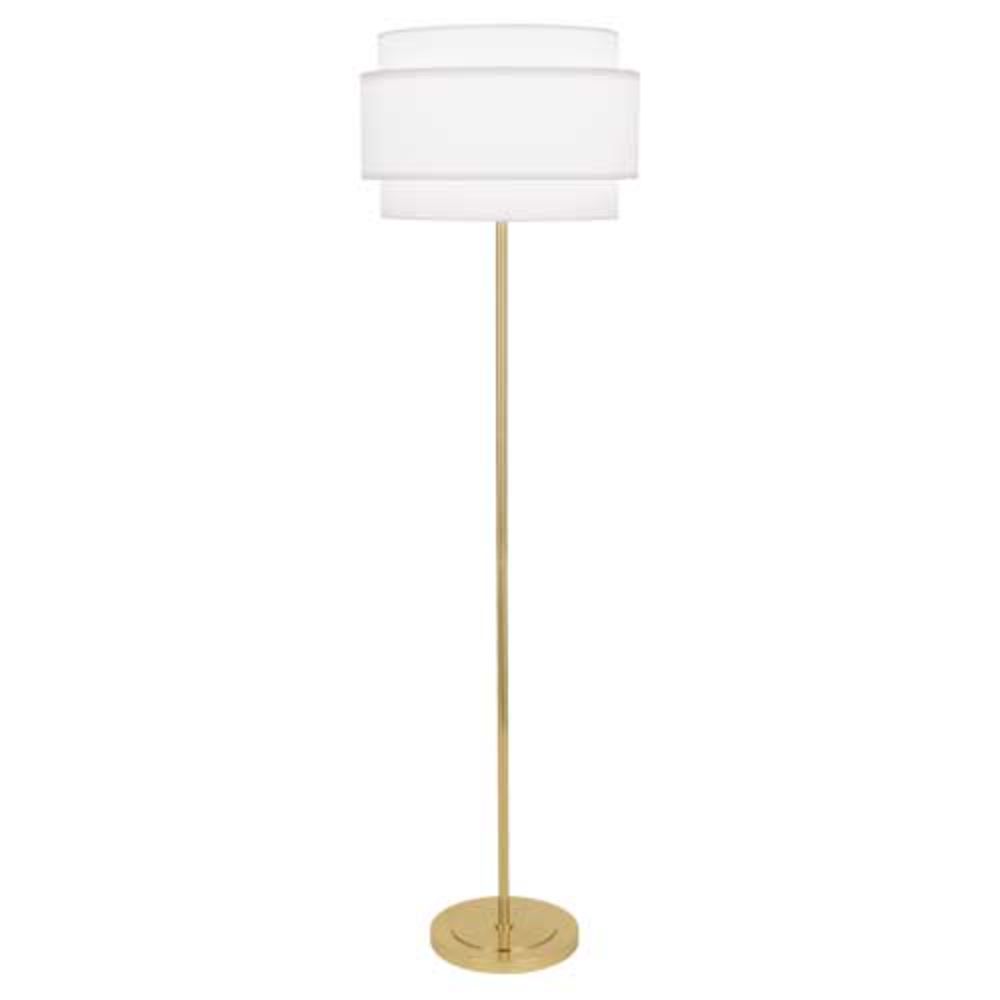 Robert Abbey AW132 Decker Floor Lamp with Modern Brass Finish