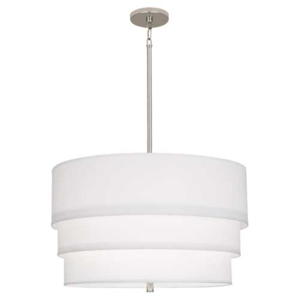 Robert Abbey AW142 Decker Pendant with Polished Nickel Finish