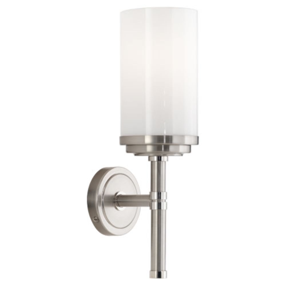 Robert Abbey B1324 Halo Wall Sconce with Brushed Nickel Finish With Polished Nickel Accents