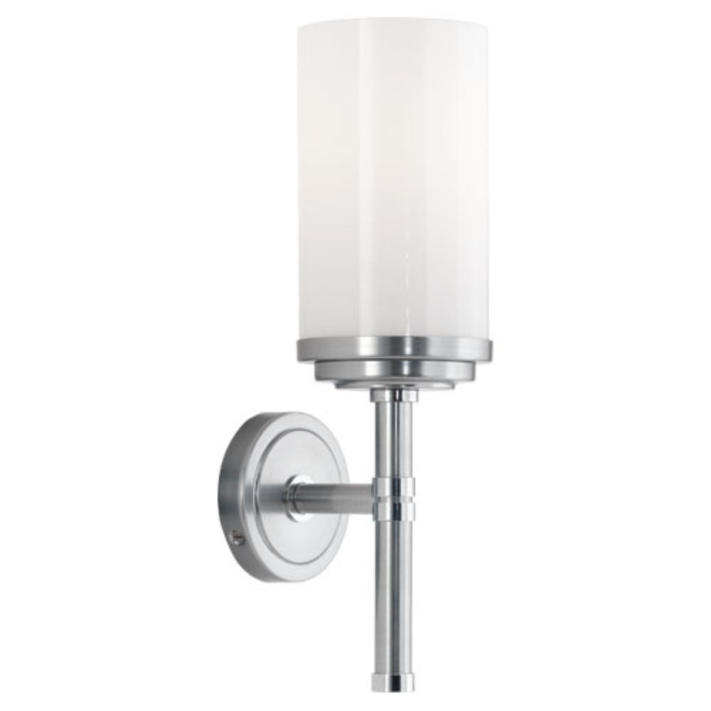 Robert Abbey C1324 Halo Wall Sconce with Brushed Chrome Finish With Polished Chrome Accents