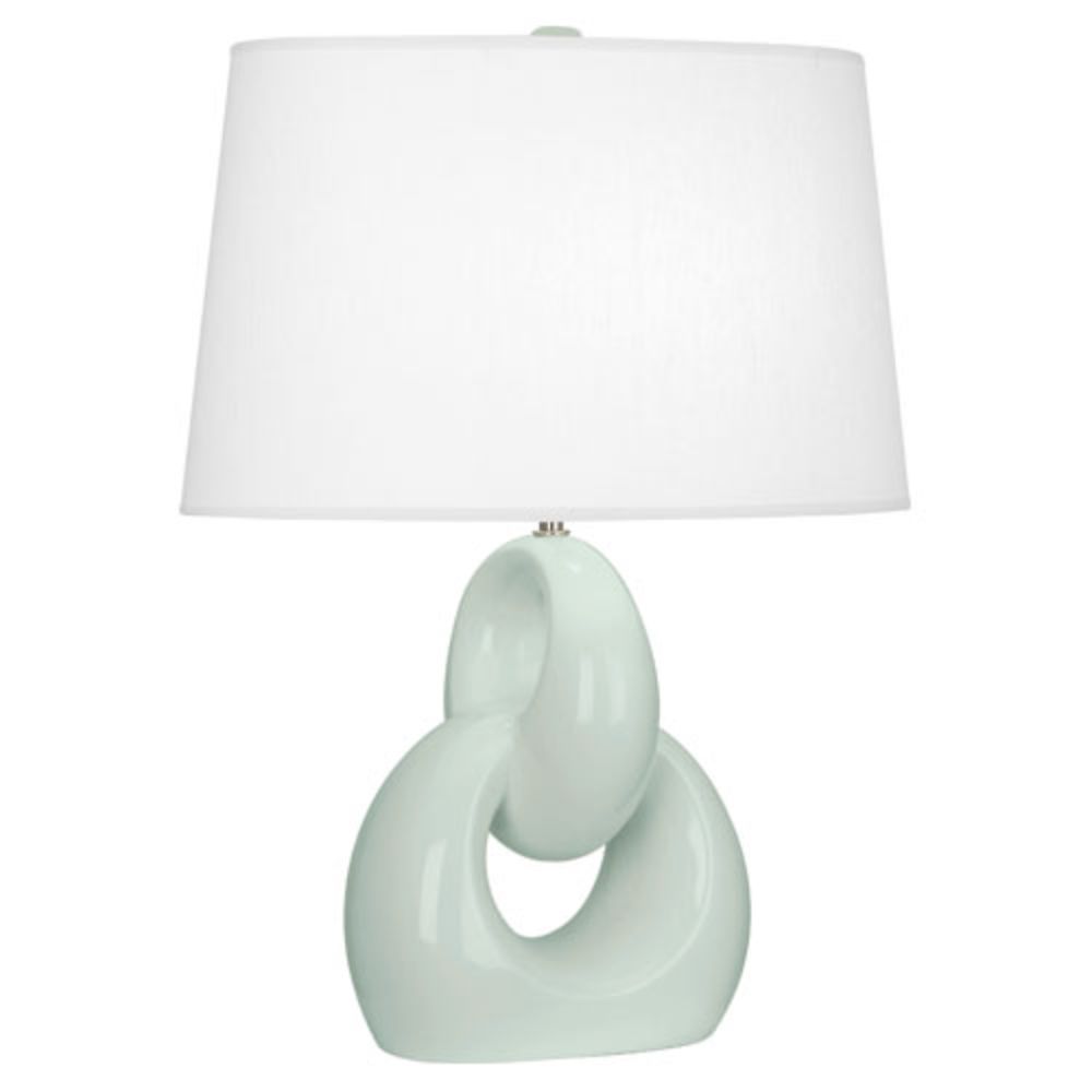 Robert Abbey CL981 Celadon Fusion Table Lamp with Celadon Glazed Ceramic With Polished Nickel Accents
