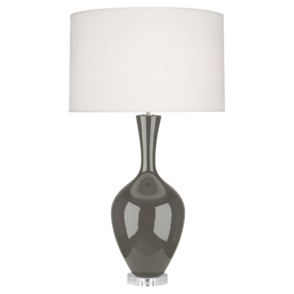 Robert Abbey CR980 Ash Audrey Table Lamp with Ash Glazed Ceramic
