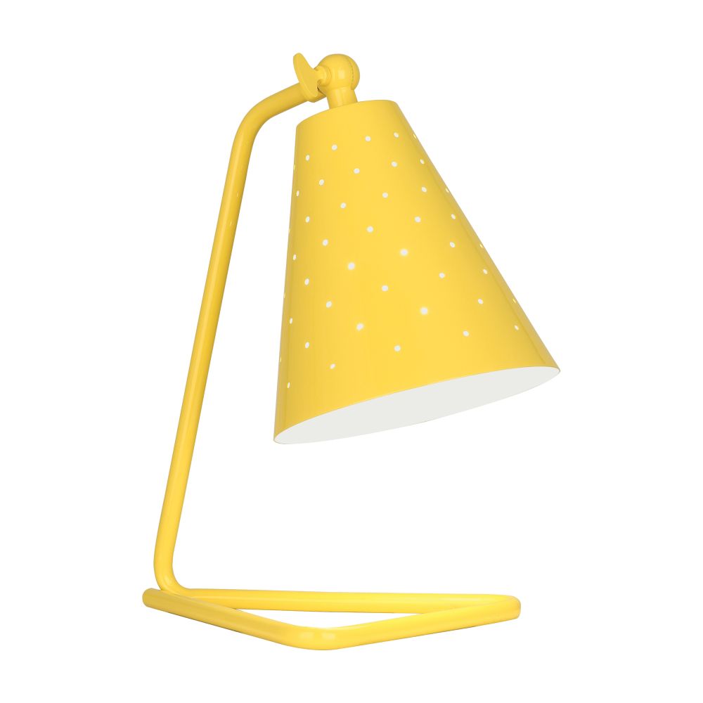 Robert Abbey CY988 Pierce Accent Lamp with Canary Yellow Gloss Finish