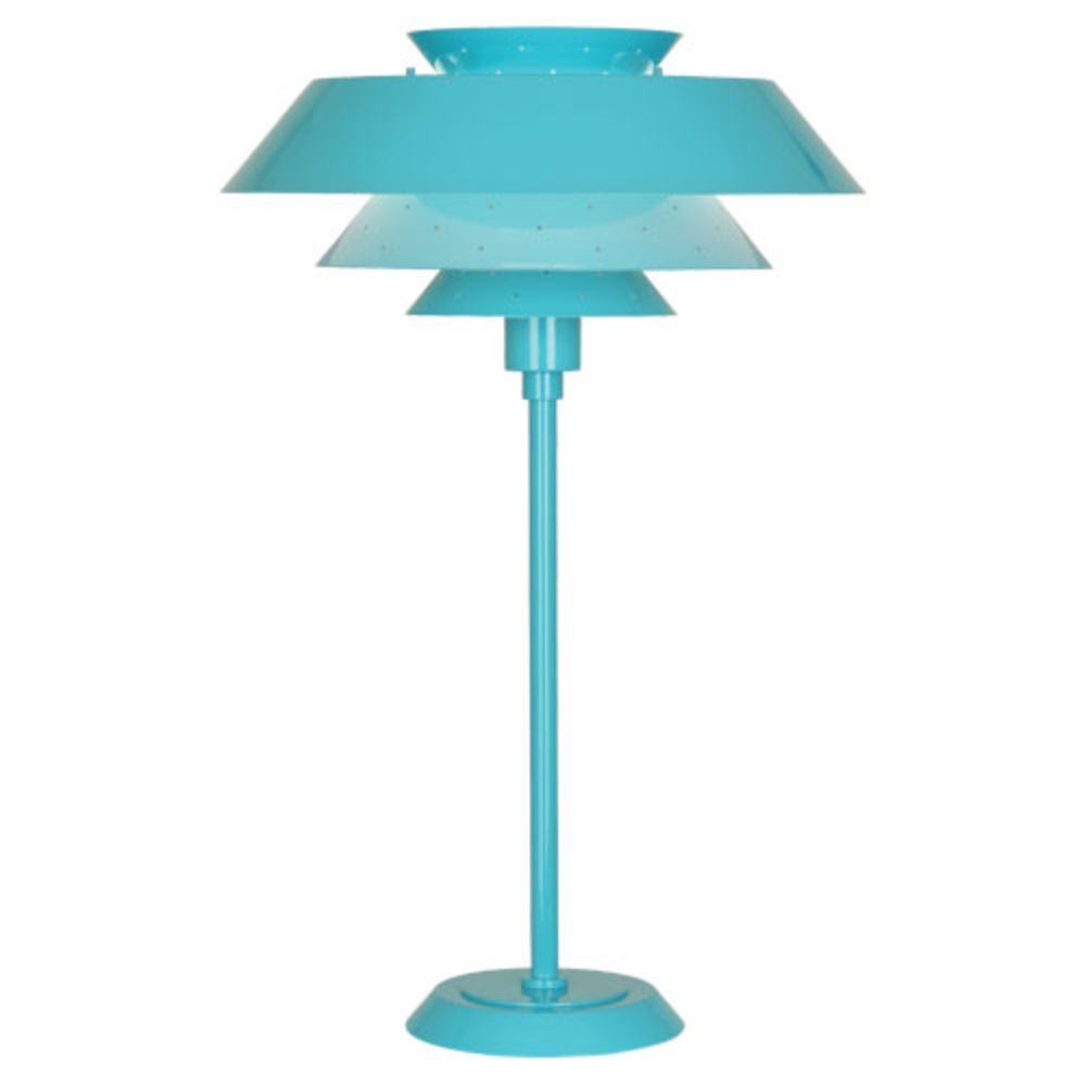 Robert Abbey EB780 Pierce Table Lamp with Egg Blue Gloss Finish