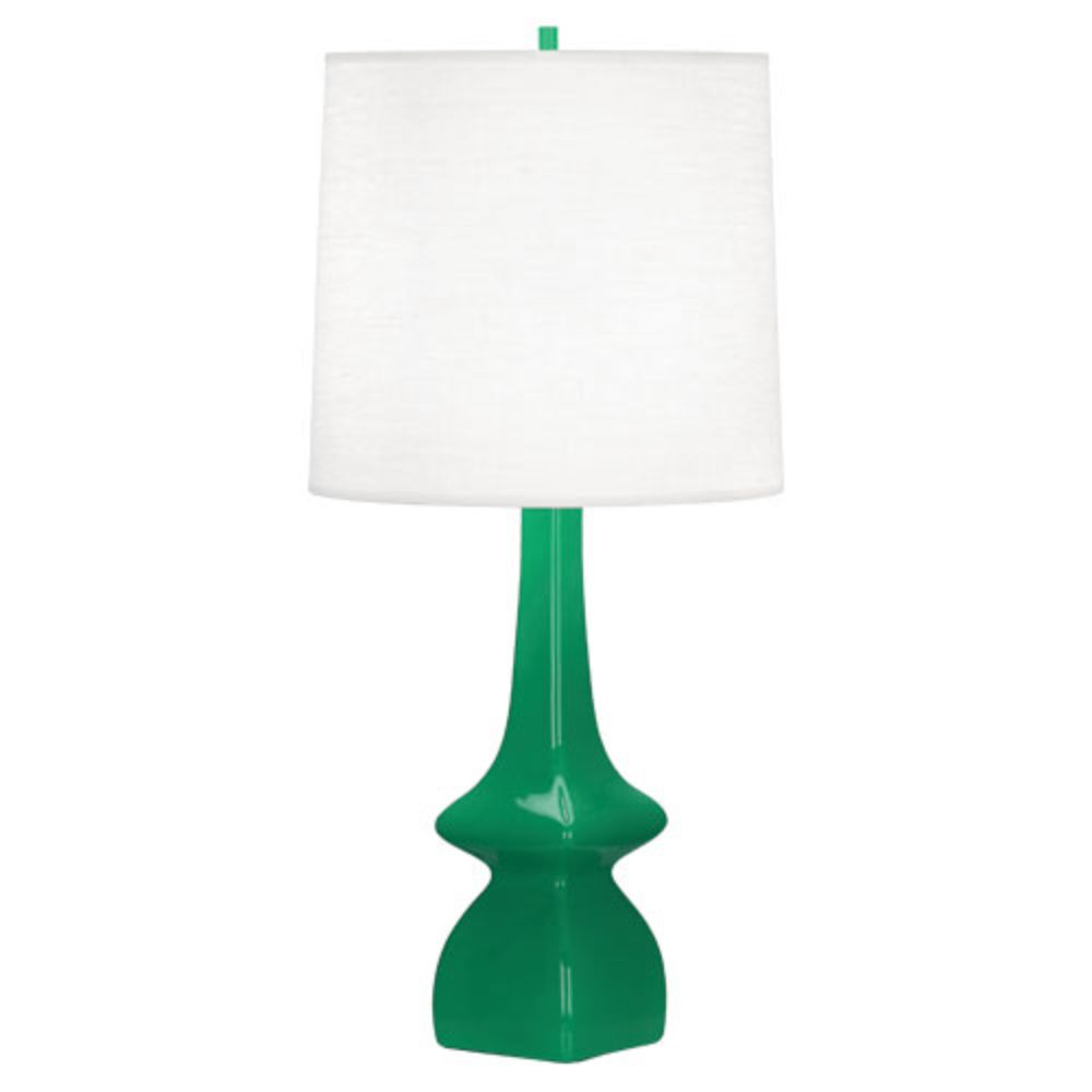 Robert Abbey EG210 Emerald Jasmine Table Lamp with Emerald Green Glazed Ceramic