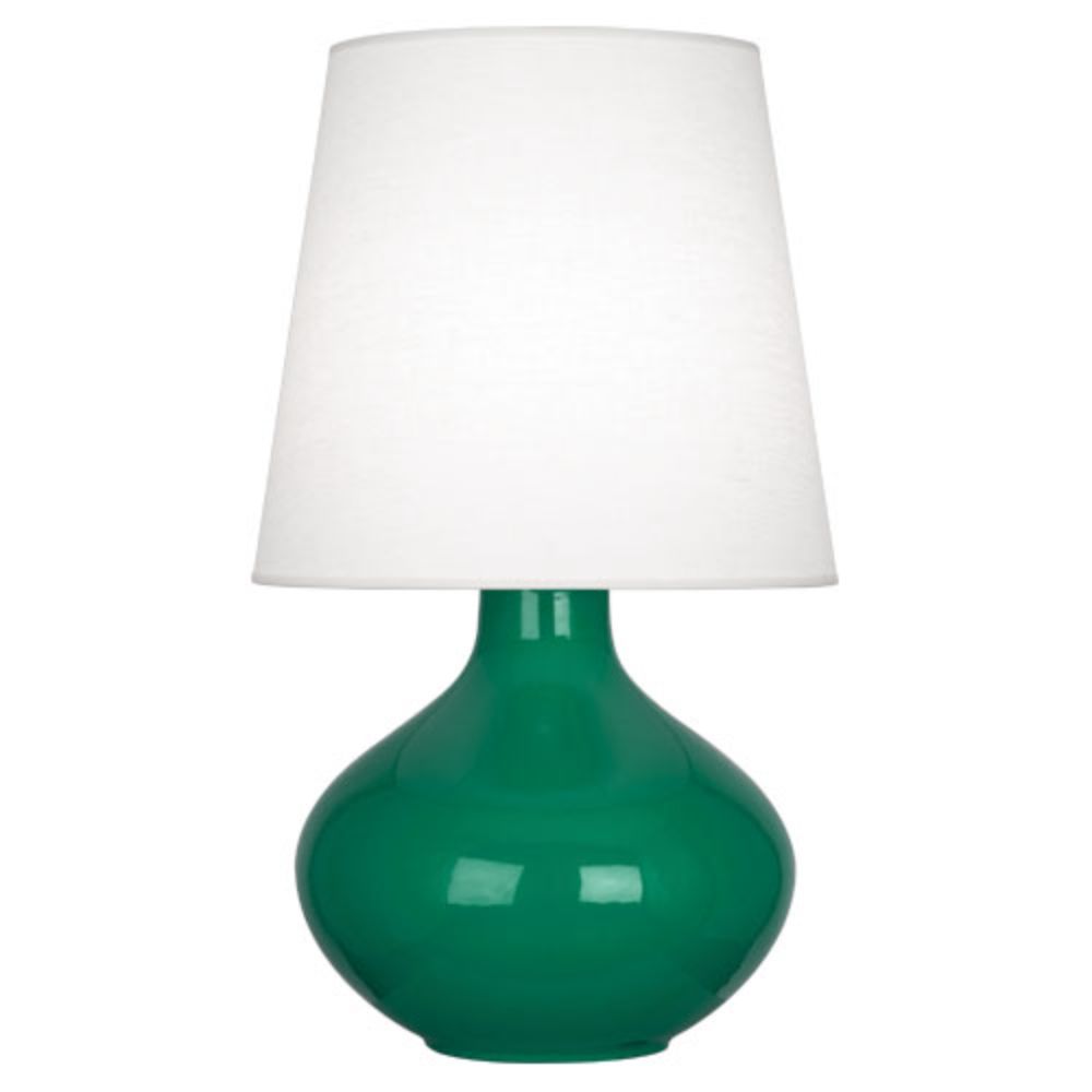 Robert Abbey EG993 Emerald June Table Lamp with Emerald Green Glazed Ceramic