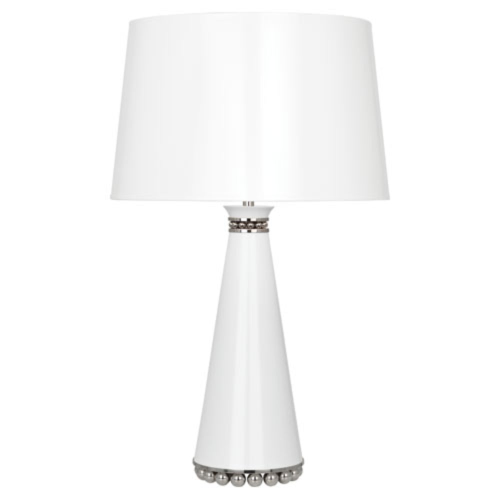Robert Abbey LY45 Pearl Table Lamp with Lily Lacquered Paint And Polished Nickel Accents