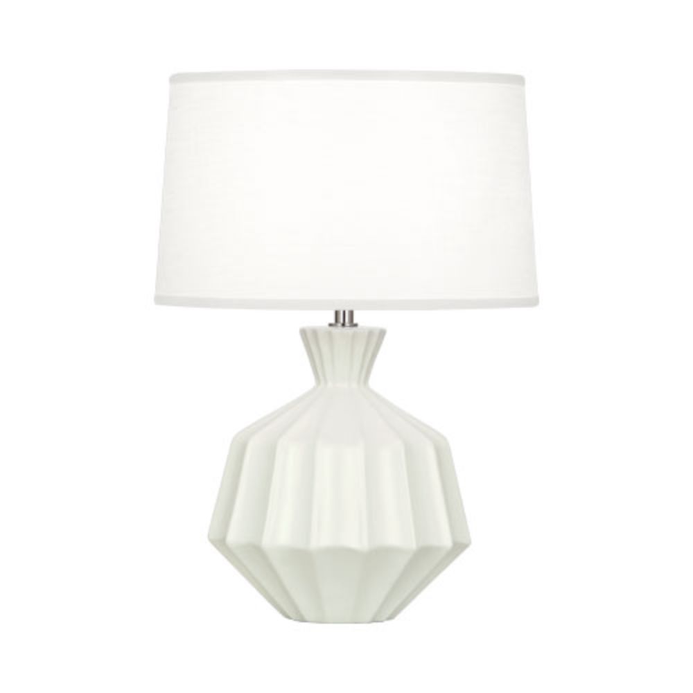 Robert Abbey MLY18 Matte Lily Orion Table Lamp with Matte Lily Glazed Ceramic