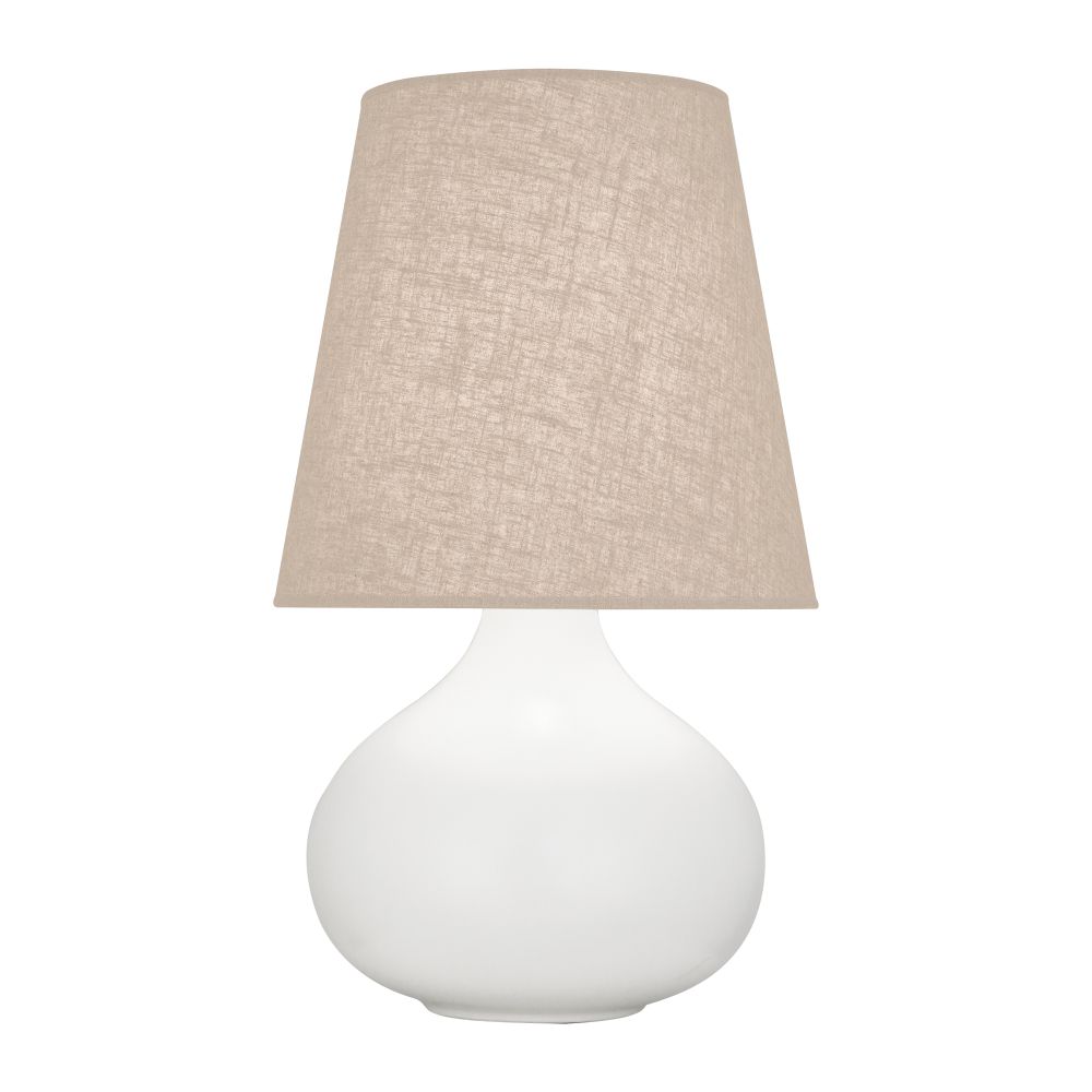 Robert Abbey MLY91 Matte Lily June Accent Lamp with Matte Lily Glazed Ceramic