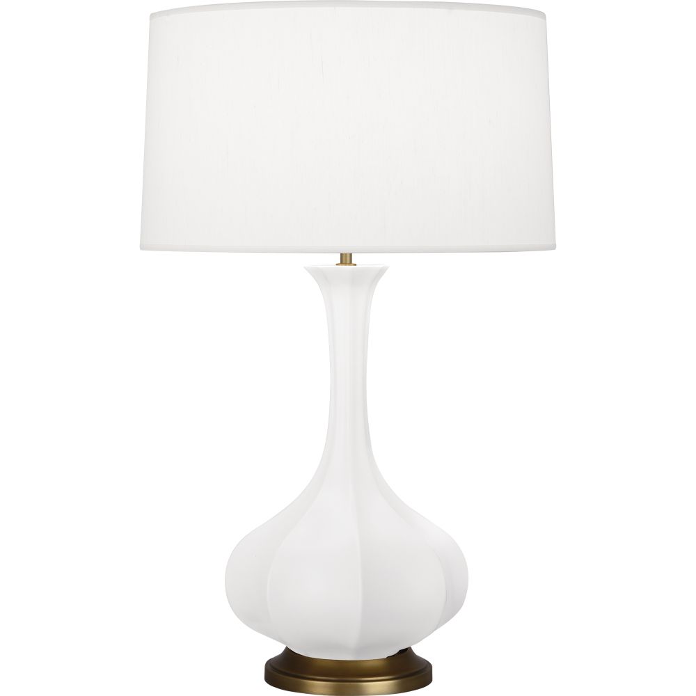 Robert Abbey MLY94 Matte Lily Pike Table Lamp with Matte Lily Glazed Ceramic