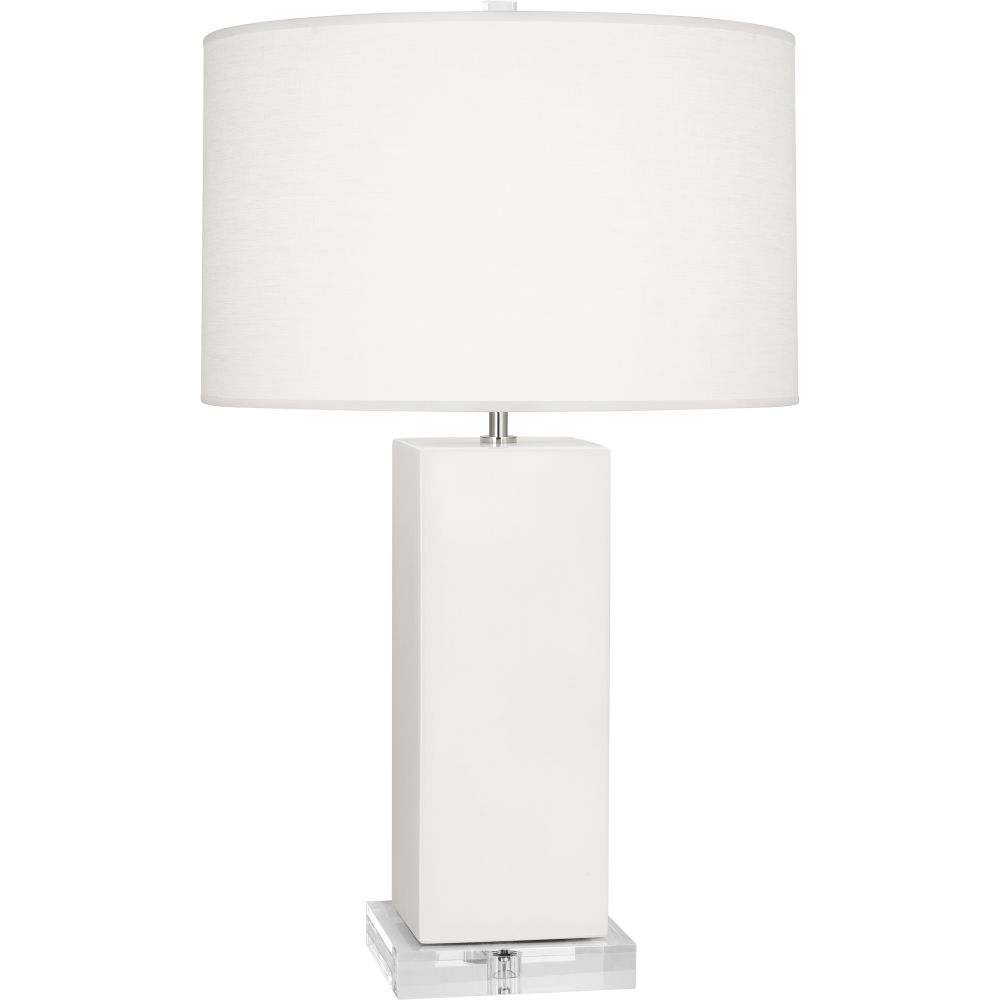 Robert Abbey MLY95 Matte Lily Harvey Table Lamp with Matte Lily Glazed Ceramic