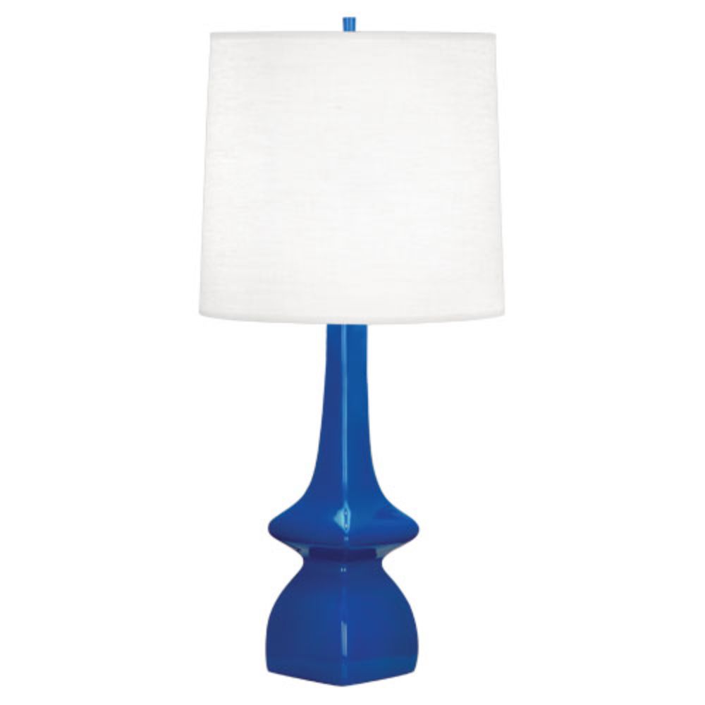 Robert Abbey MR210 Marine Jasmine Table Lamp with Marine Blue Glazed Ceramic
