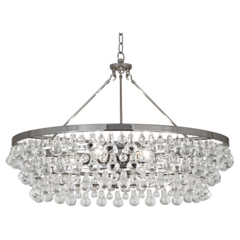 Robert Abbey S1004 Bling Chandelier with Polished Nickel Finish
