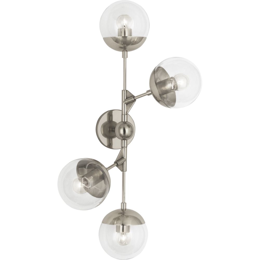 Robert Abbey S1216 Celeste Wall Sconce with Polished Nickel