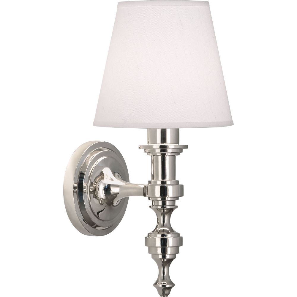 Robert Abbey S1224 Arthur Wall Sconce with Polished Nickel Finish
