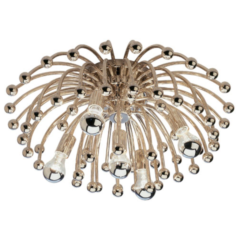 Robert Abbey S1306 Anemone Flushmount with Polished Nickel