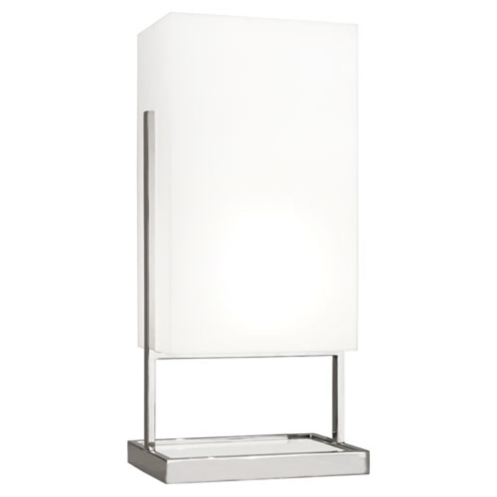 Robert Abbey S196 Nikole Table Lamp with Polished Nickel And White Marble