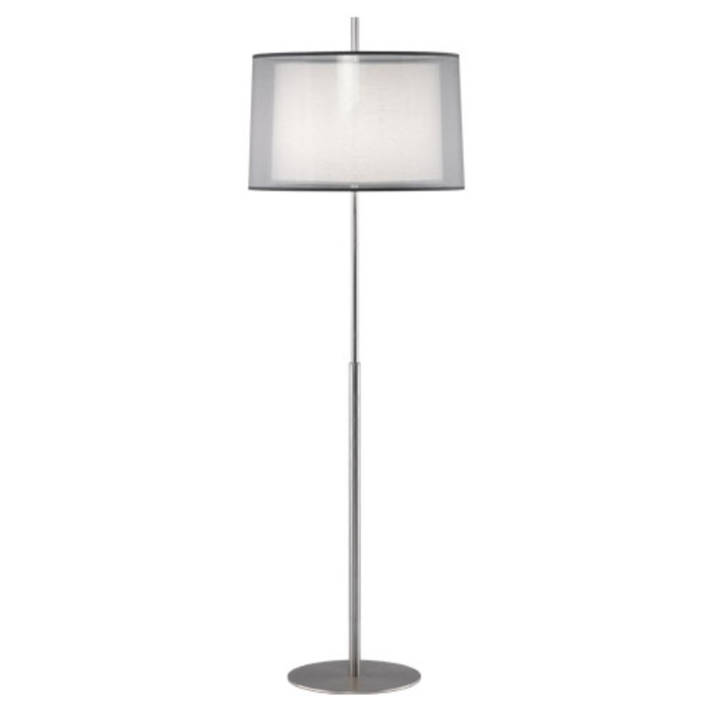 Robert Abbey S2191 Saturnia Floor Lamp with Stainless Steel Finish