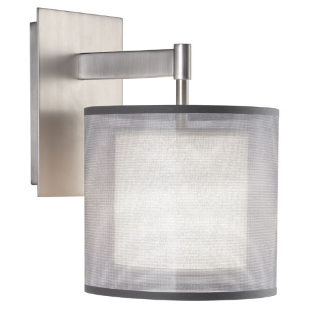 Robert Abbey S2192 Saturnia Wall Sconce with Stainless Steel Finish