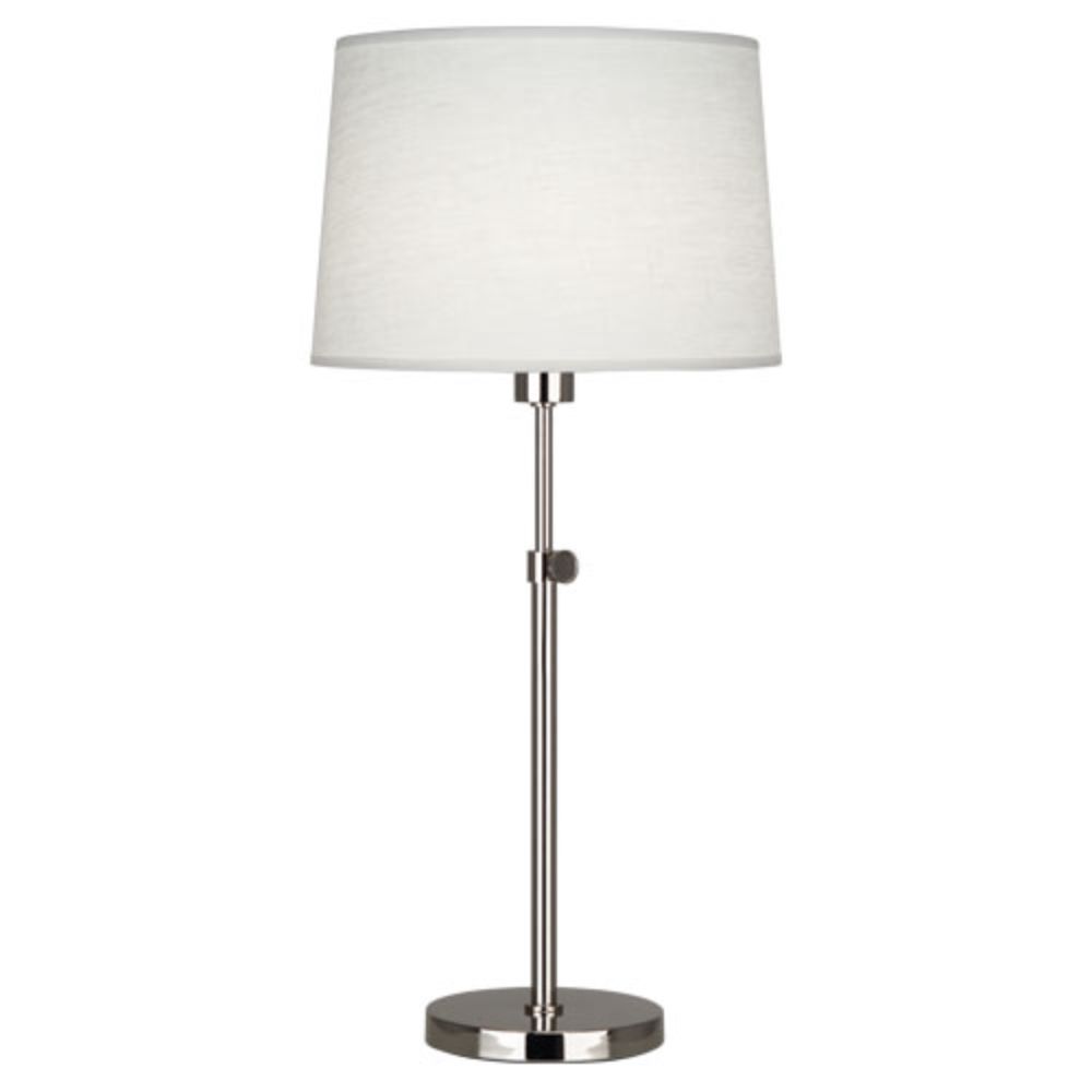 Robert Abbey S462 Koleman Table Lamp with Polished Nickel