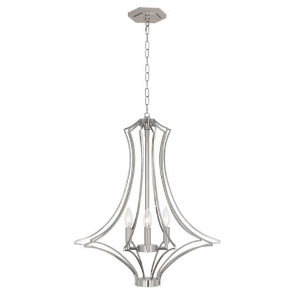Robert Abbey S467 Grace Chandelier with Polished Nickel Finish
