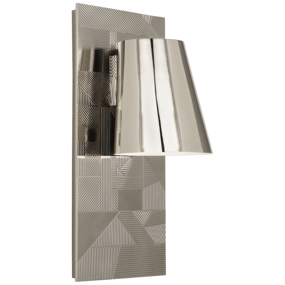 Robert Abbey S622 Michael Berman Brut Wall Sconce with Polished Nickel