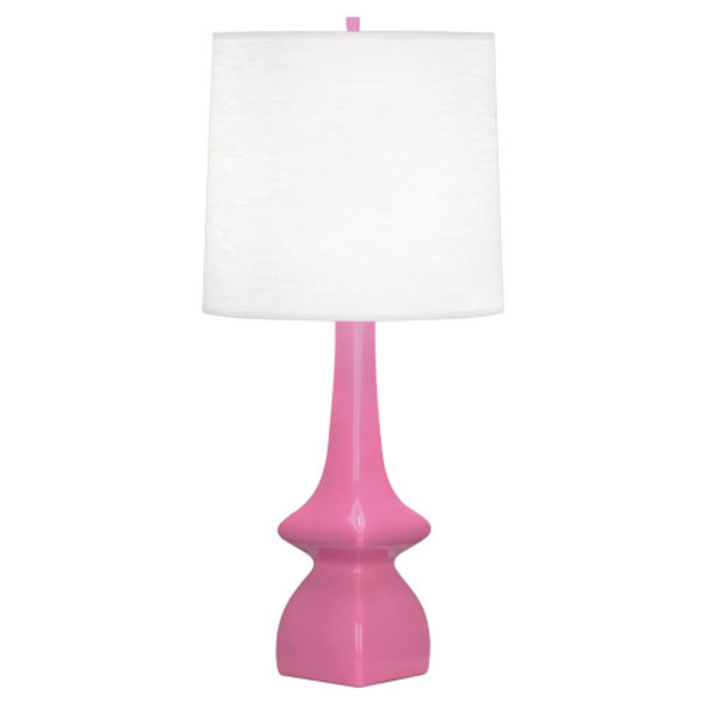 Robert Abbey SP210 Schiaparelli Pink Jasmine Table Lamp with Schiaparelli Pink Glazed Ceramic