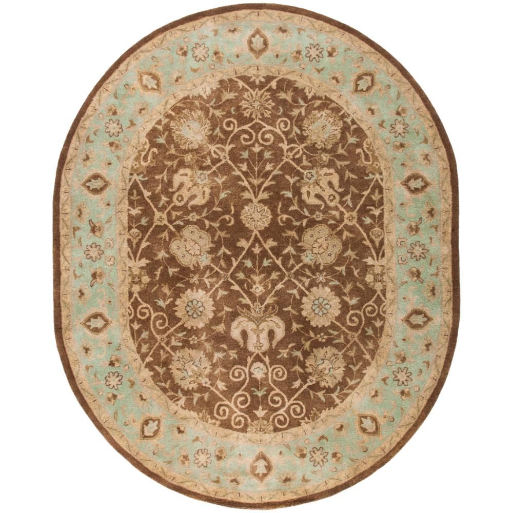 Safavieh AT21G-8OV Antiquities Area Rug in BROWN / GREEN