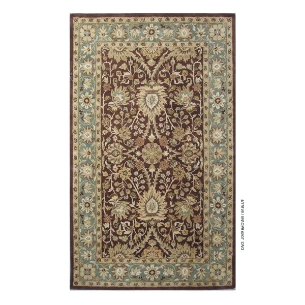Safavieh AT249D-5 Antiquities Area Rug in CHOCOLATE / BLUE