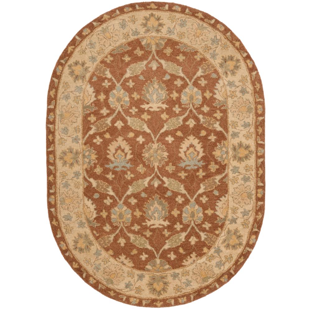 Safavieh AT315A-5OV Antiquities Area Rug in BROWN / TAUPE