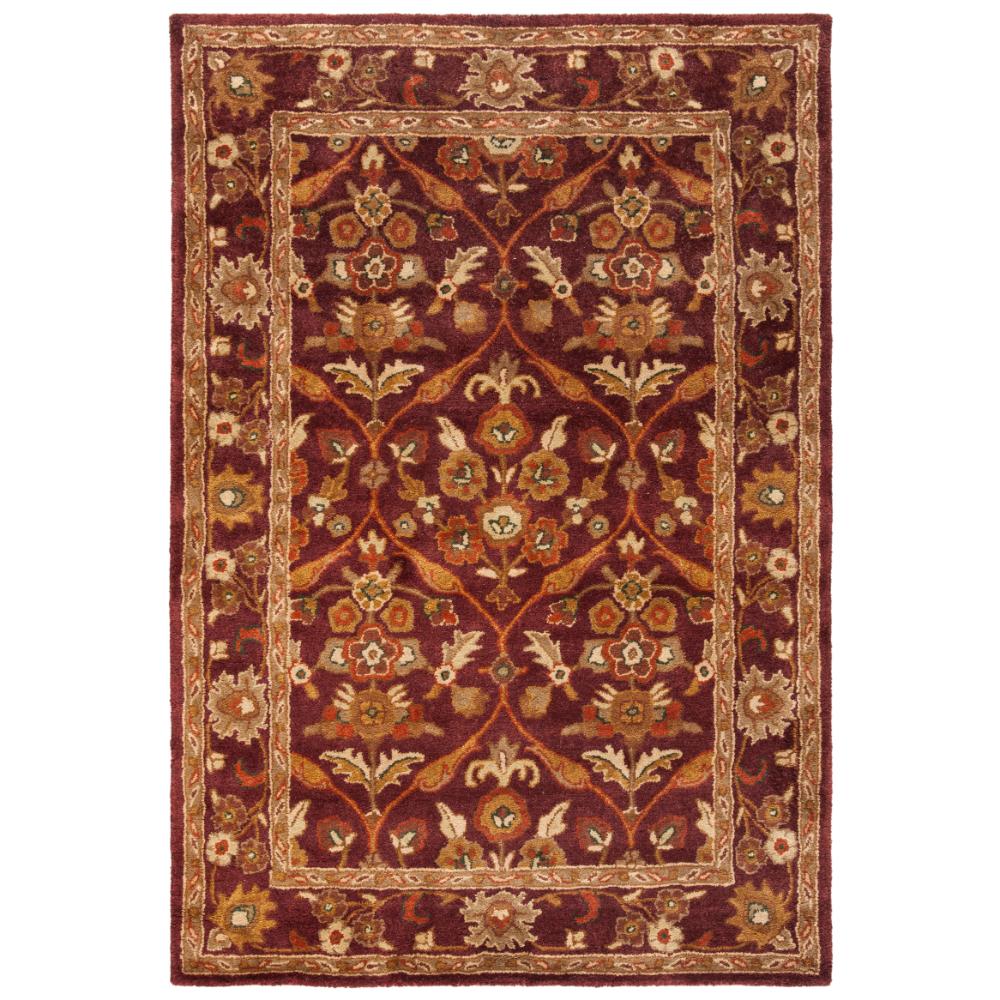 Safavieh AT51A-4 Antiquities Area Rug in WINE / GOLD