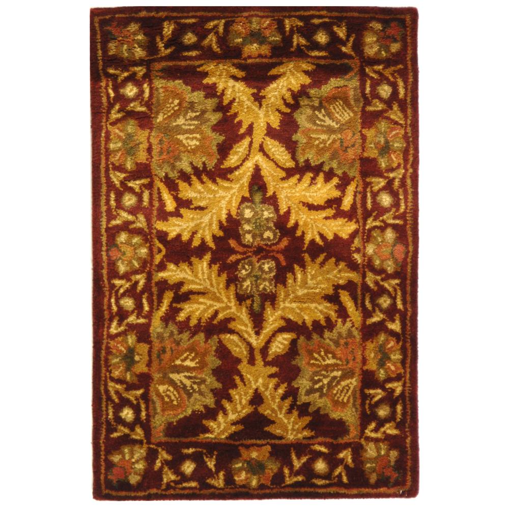 Safavieh AT54A-2 Antiquities Area Rug in WINE / GOLD