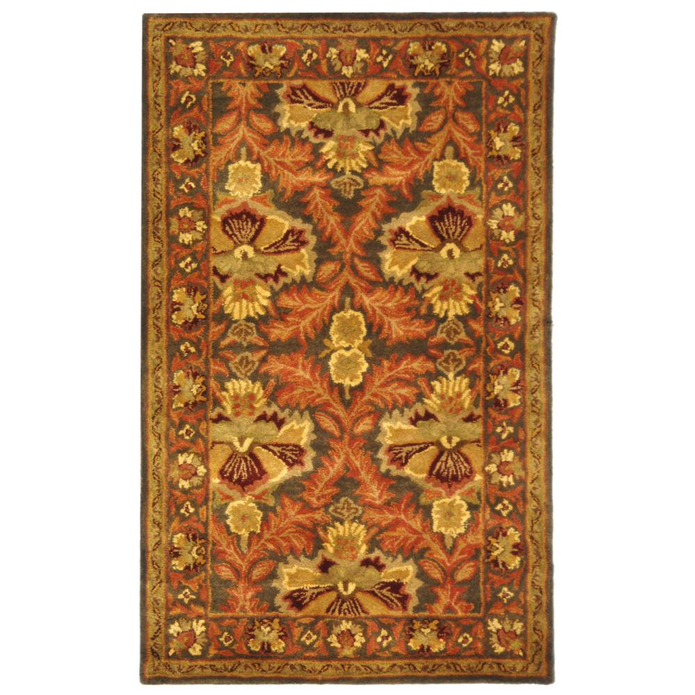 Safavieh AT54B-3 Antiquities Area Rug in SAGE / GOLD